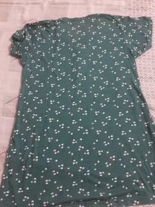 Green Floral Print Dress