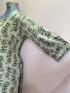 Soft Fabric Leaf Print Kurta