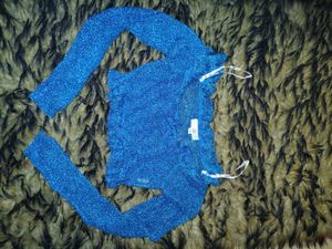 Sparkly Blue net layer top.