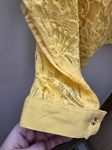Yellow Lace Top