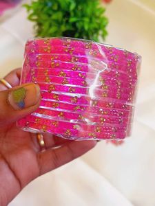 Trending glass bangle with stone