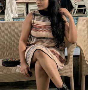 Striped Sleeveless Casual Dress