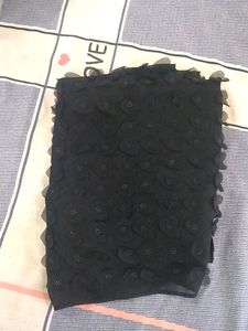 Black Stole With Heart And Daimond