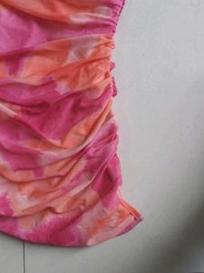 Tie-Dye One Shoulder Dress