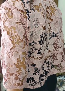 Peach Net Top