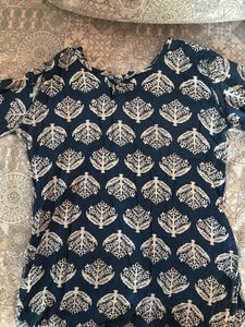Blue & White Printed Tunic