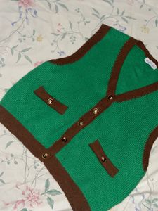 V neck Cardigan Sweater