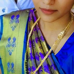 Elegant Purple &amp; Gold Saree