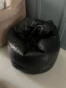 XL Black Bean Bag – Gently Used + Extra Beans