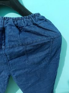 Cute Denim Jeans with Teddy Bear