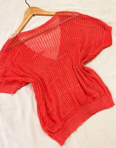 Pinterest Cottagecore Orange Crochet Top B