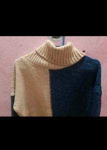 Cozy Two-Tone Turtleneck
