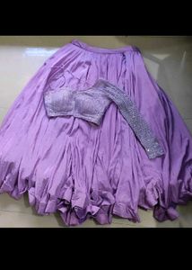 Lavender One Shoulder Lehenga