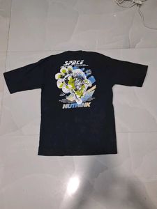 Cool Graphic Print Black T-Shirt