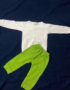 Baby Boy Green &amp; White Core Set