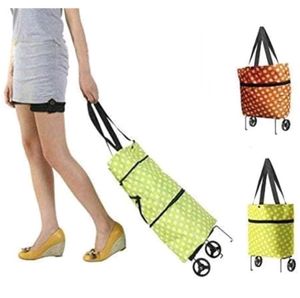 100% New No Damage Shopping Bag With Two  Wheel
