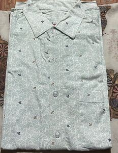 Stitched Men Full Sleeves Printed Collar Shirt