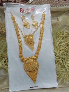 Gold-Tone Necklace,  Aaram  & Earring Set