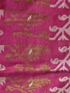 Pink &amp; White Woven Fabric