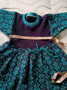 Please Help Me Kids Woolen Frock With Pant