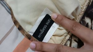 Animal Print Bikini Top..size M