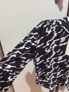 Animal Print Long Sleeve Top