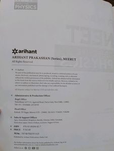 Arihant NEET Objective Physics Vol. I