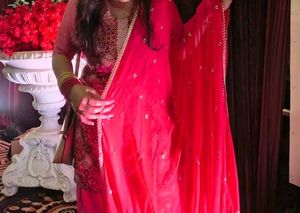 Pink Printed Salwar Suit