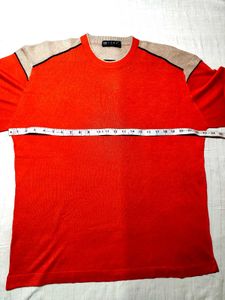 Color Block Crew Neck Sweater T Shirt