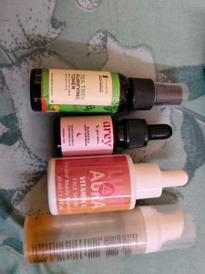 6 Empty bottles of perfumes and serum