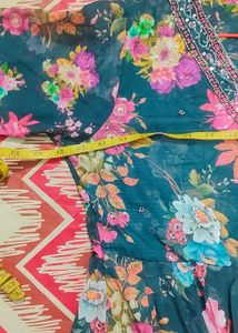 Floral Embellished  Kameez &amp; Dupatta