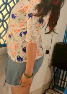 Floral Smocked Top