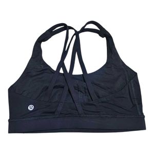 Lululemon Sports Bra Women Small Black Run And Yog