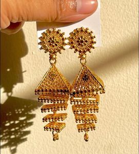 Golden Jhumka 5 Layered