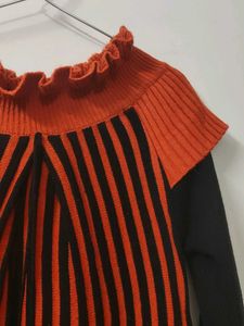 Striped Knit Mini Dress