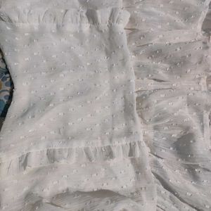 ⛔Sale⛔White Ruffle Top