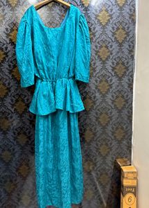 Elegant Teal Maxi Dress