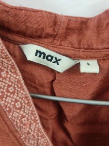 Rust Straight Kurta