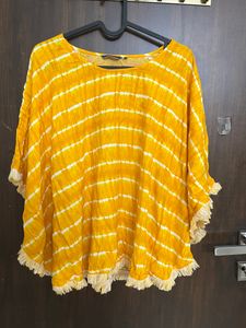Yellow Shrug Top