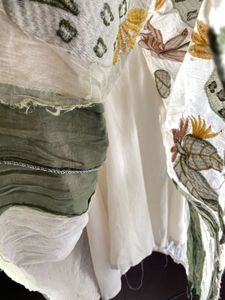 Boho Embroidered Floral Dress – Free Size