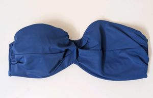 Strapless Blue Bikini Top