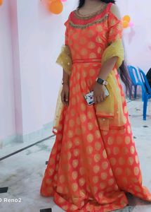Long Gown With Dupatta