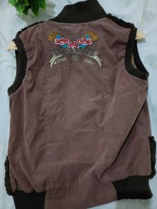 Y2k Brown Fur Vest