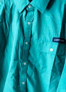 Teal Button-Down Shirt