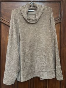 Zara Knit Cowl Neck Pocket Top