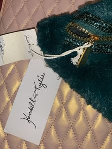 Kendall &amp; Kylie Green Fuzzy Belt Bag