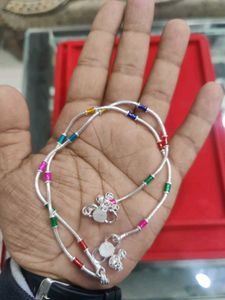 Pipe Design Silver Ladies Payal