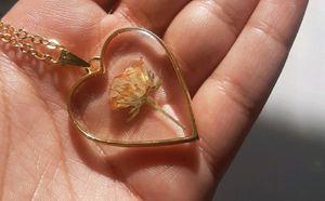 Real Rose Bud Necklace