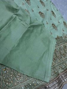 Elegant Green Embroidered Kurta Set
