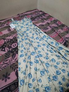Printed A Line Dress